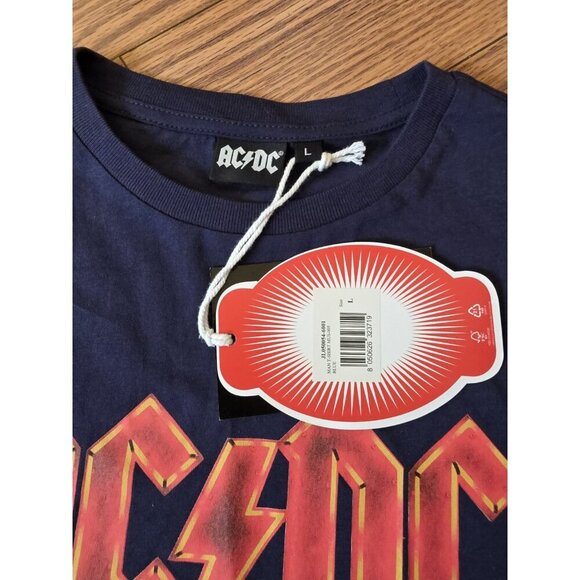 ACDC Long Sleeve Shirt Mens Size Large Blue Red Graphic Print NWT - Picture 2 of 6